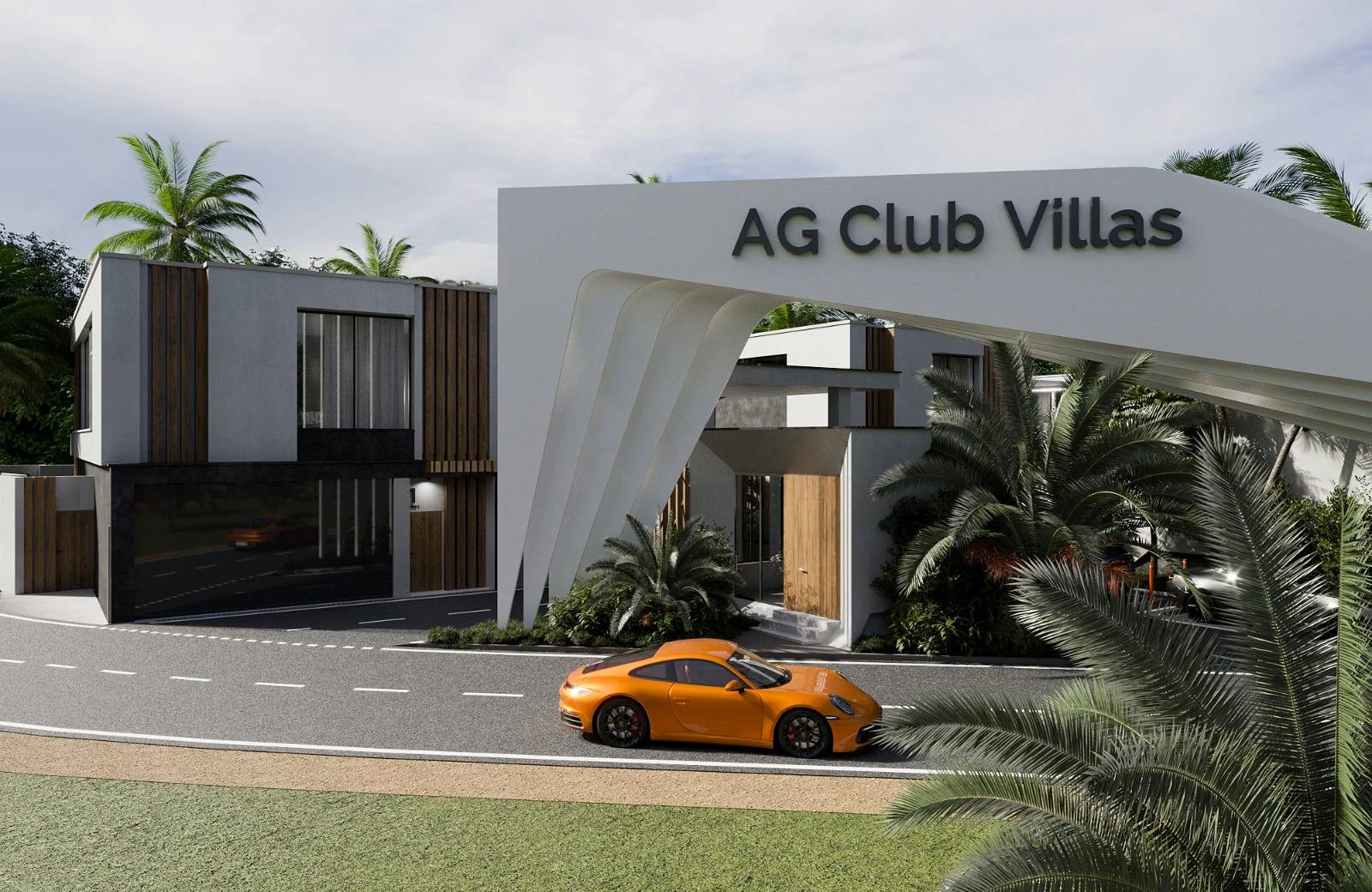 Архитектурная визуализация въезда в AG Club Villas, Пхукет